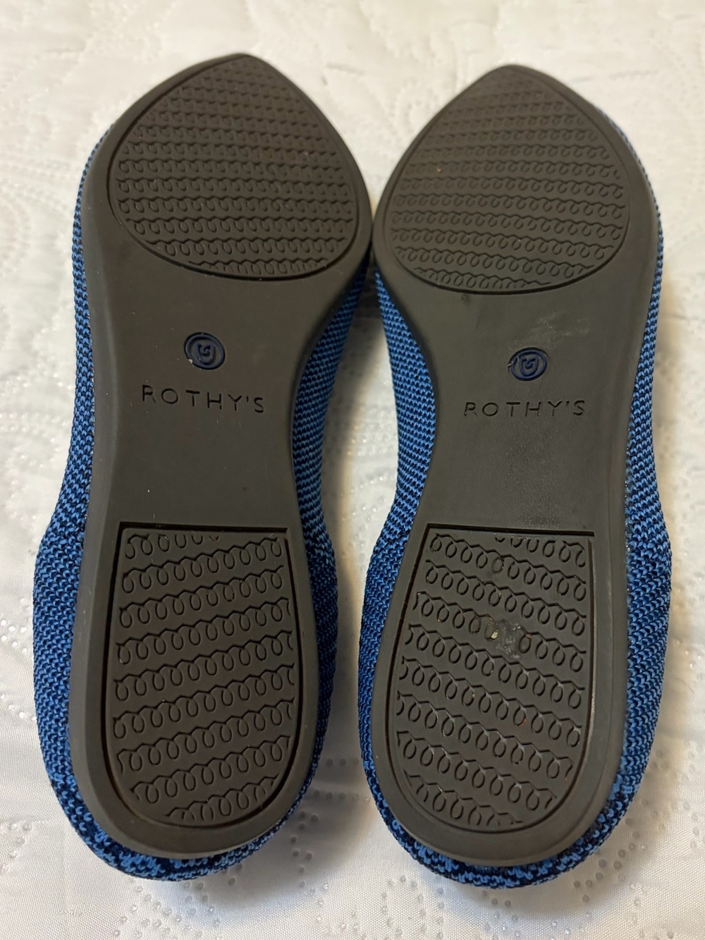 Rothy's The Point Flat In Lapis Python Blue 🔥RARE🔥 - Picture 7 of 10